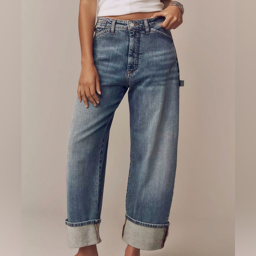 Anthropologie’s Pilcro ~ Kayden Barrel Carpenter Jeans